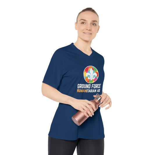 Ground Force Women's Performance V-Neck w/ UV Protection