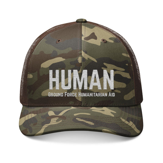 Embroidered Camouflage HUMAN Hat