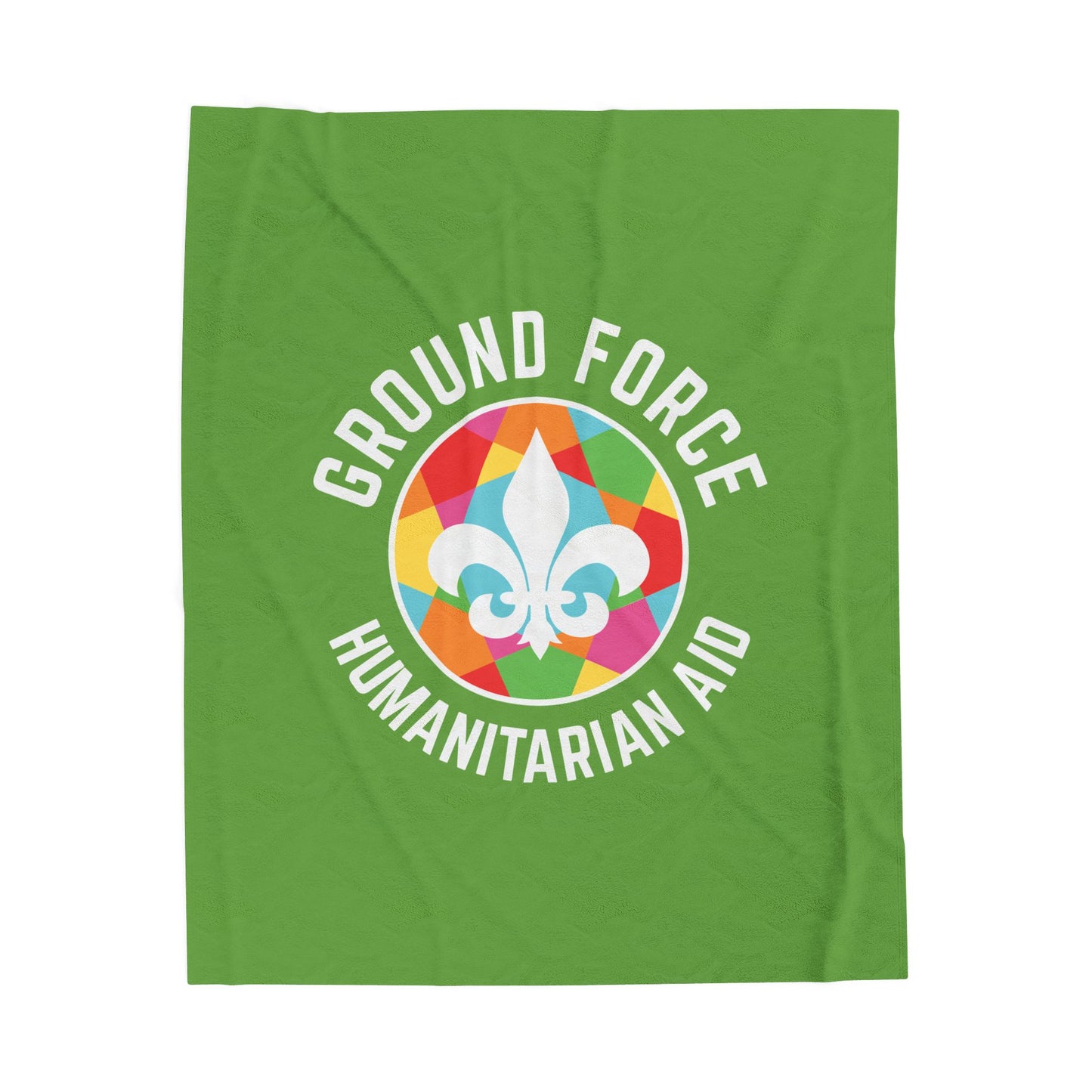 Colorful GFHA Velveteen Plush Blanket