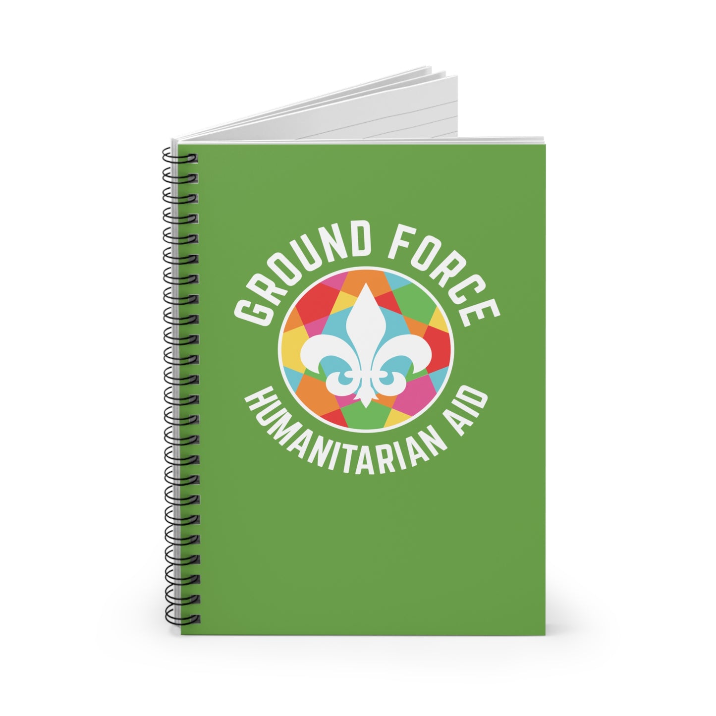 Colorful Ground Force Spiral Notebook for Inspiration and Organization