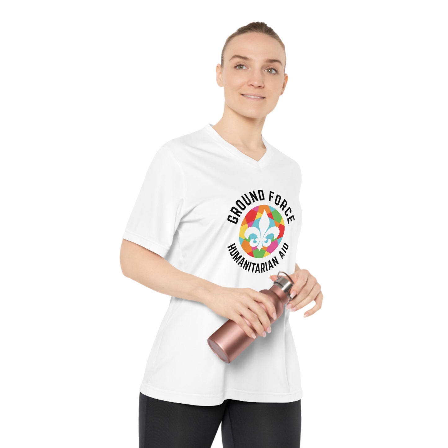 Ground Force Women's Performance V-Neck w/ UV Protection