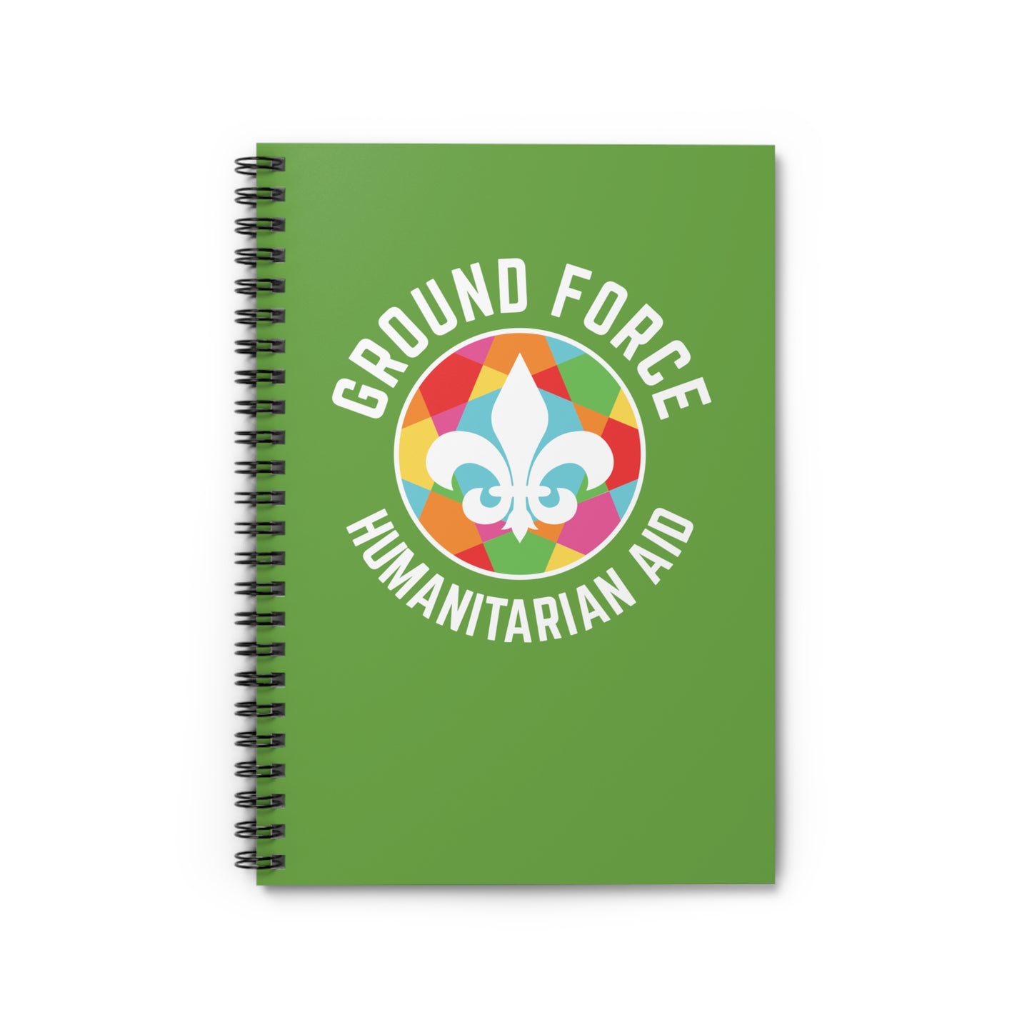 Colorful Ground Force Spiral Notebook for Inspiration and Organization
