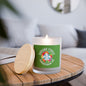 Eco-Friendly Frosted Glass Candle with Wood Wick