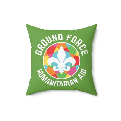 Ground Force Humanitarian Aid Decorative Square Pillow