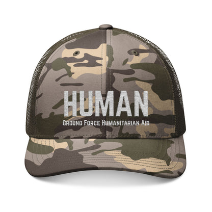 Embroidered Camouflage HUMAN Hat