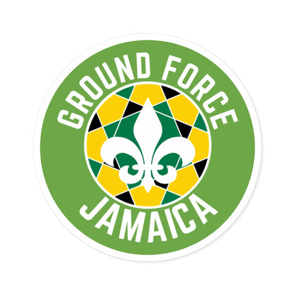 Ground Force Jamaica Circle Sticker