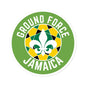 Ground Force Jamaica Circle Sticker