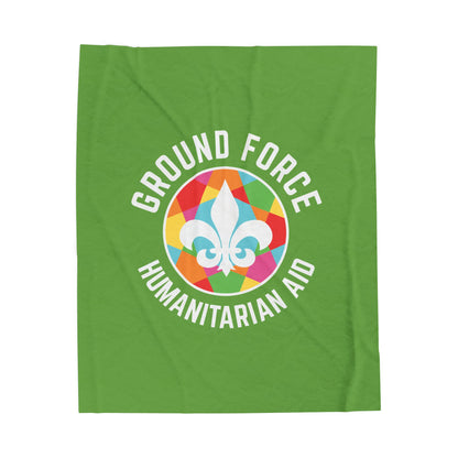 Colorful GFHA Velveteen Plush Blanket