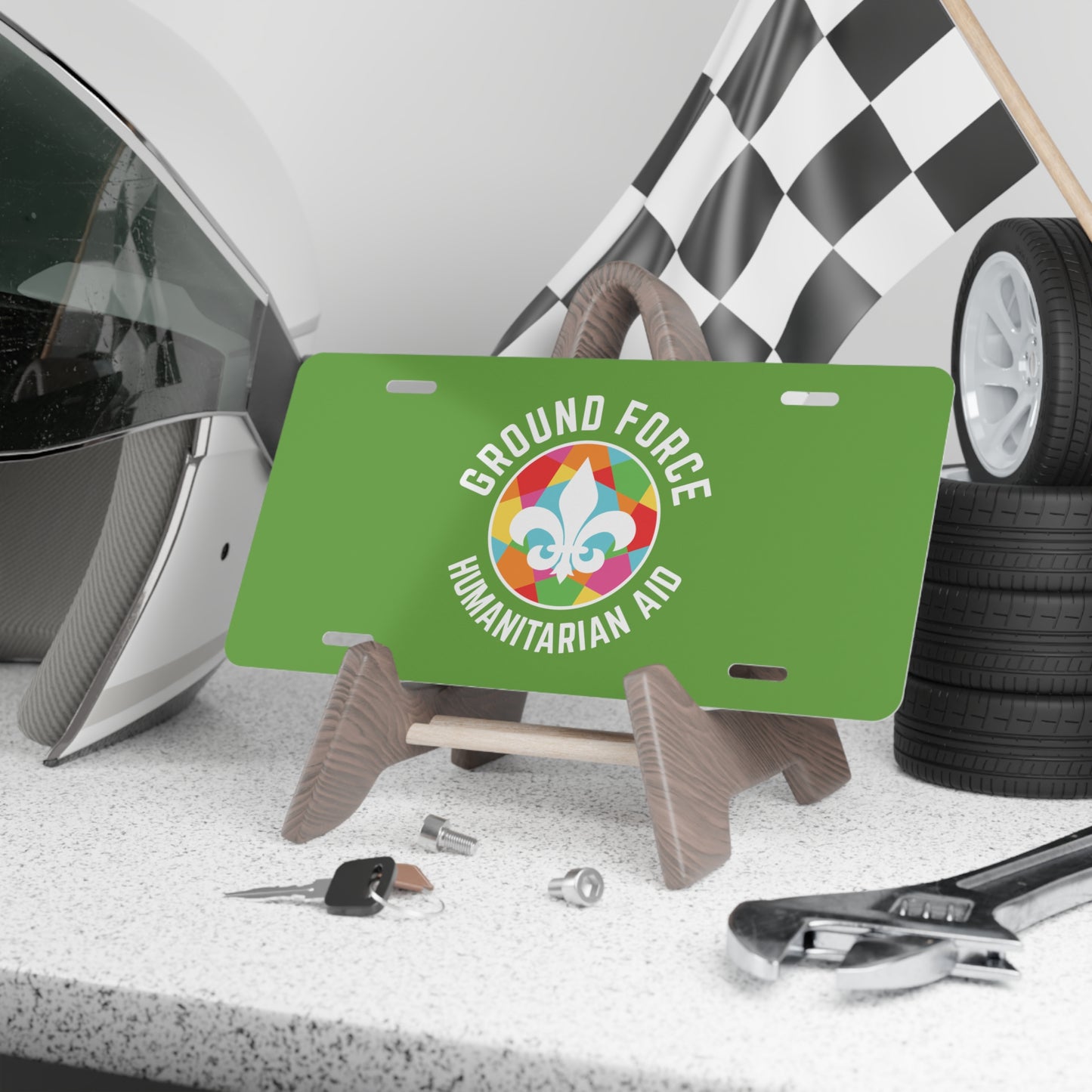 Ground Force Vanity Plate