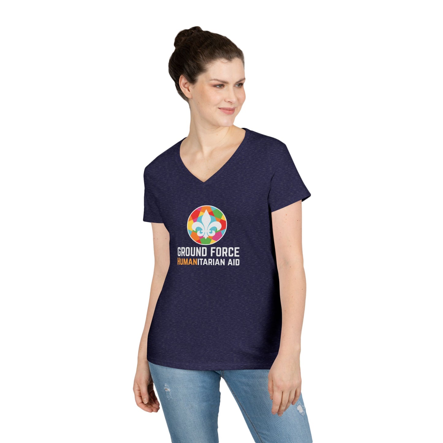 Ground Force Ladies' V-Neck T-Shirt