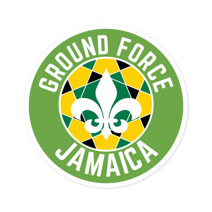 Ground Force Jamaica Circle Sticker