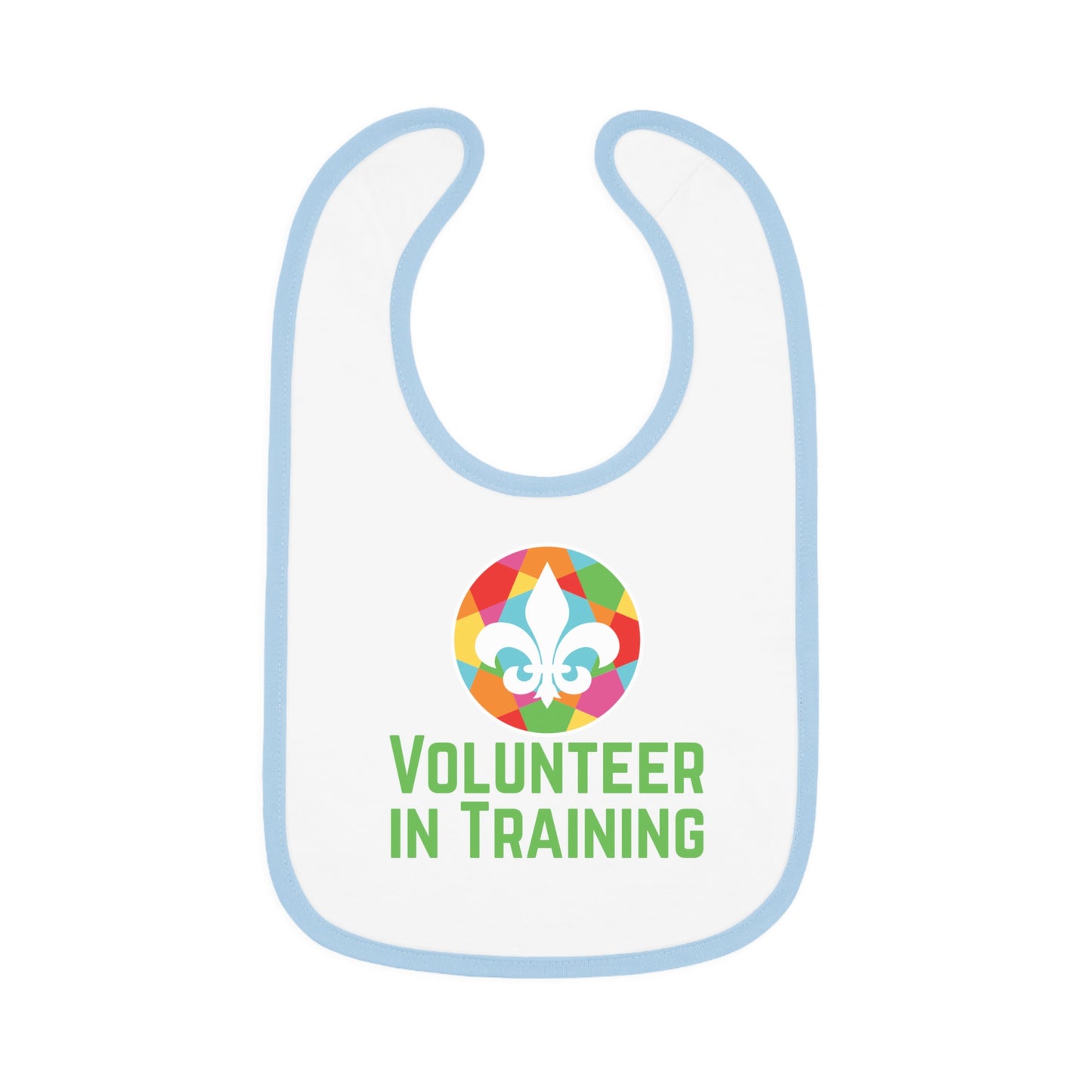 Baby Contrast Trim Jersey Bib