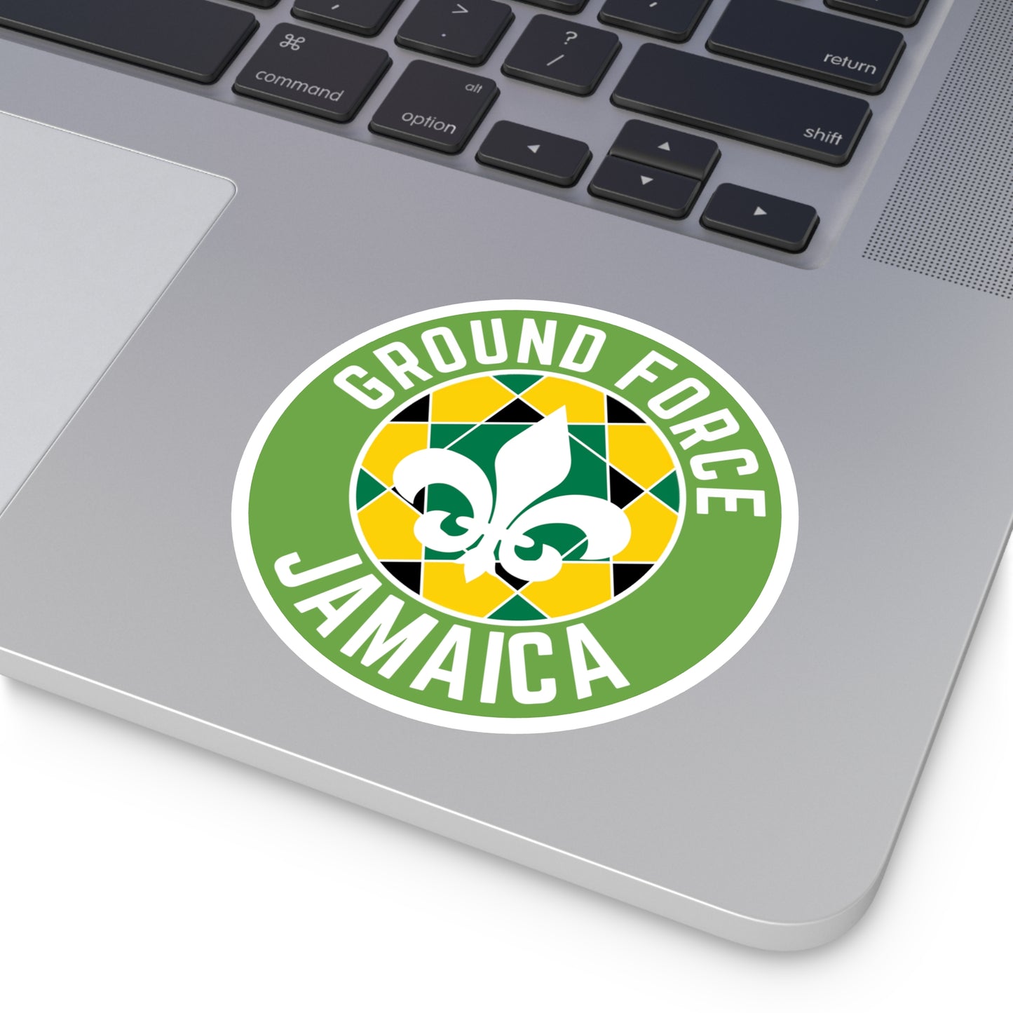Ground Force Jamaica Circle Sticker