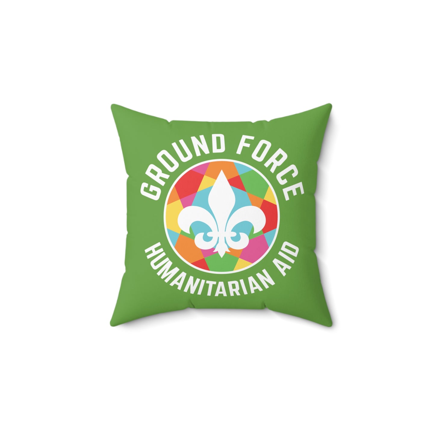 Ground Force Humanitarian Aid Decorative Square Pillow