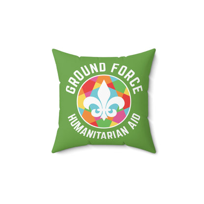 Ground Force Humanitarian Aid Decorative Square Pillow