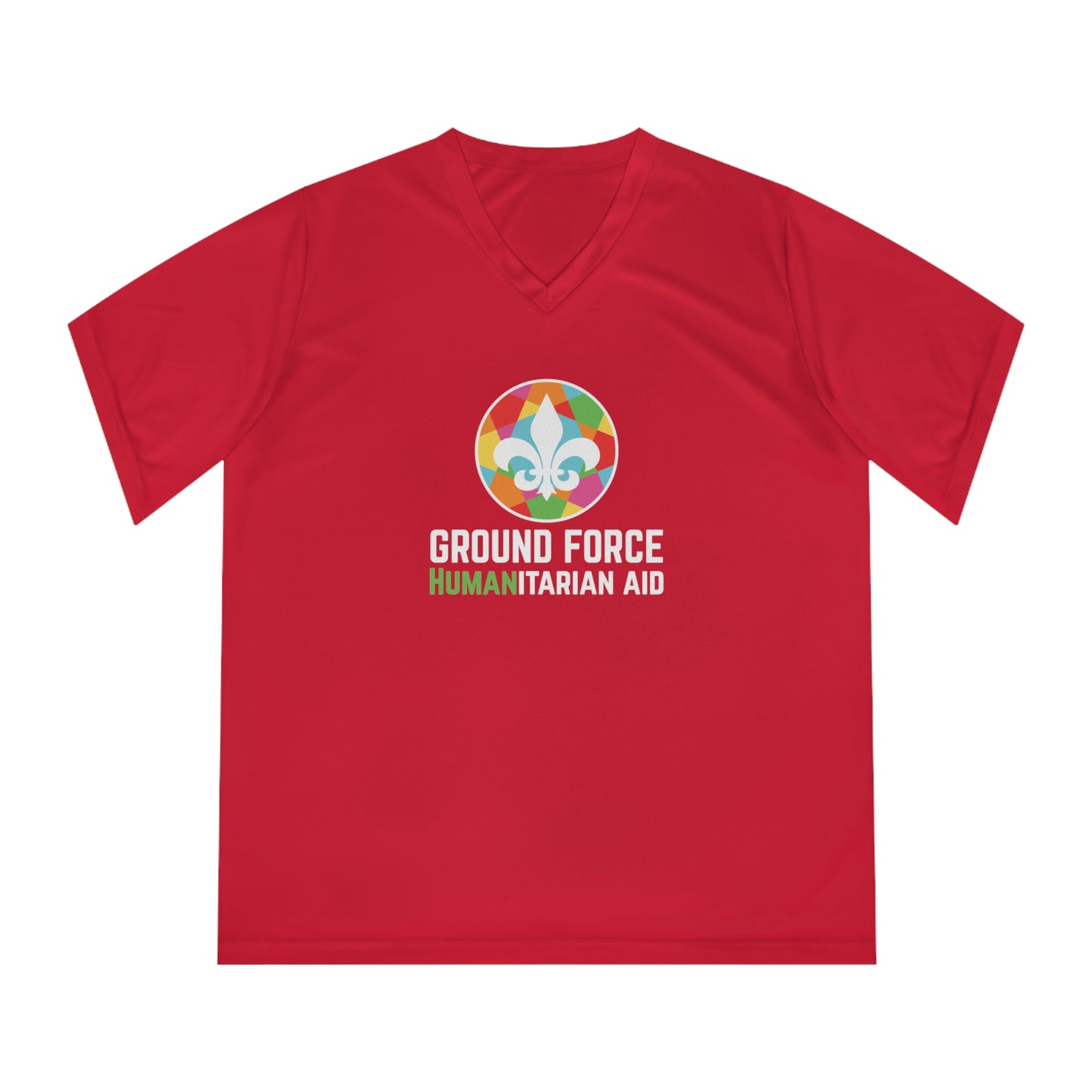 Ground Force Women's Performance V-Neck w/ UV Protection