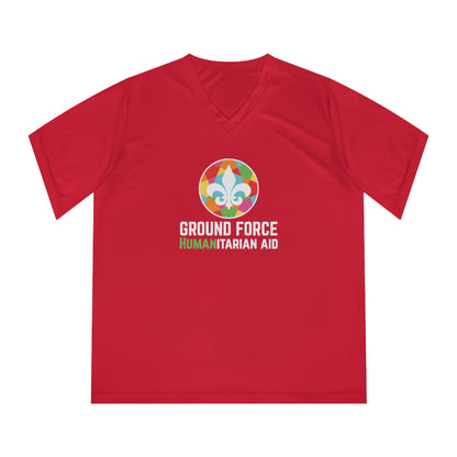 Ground Force Women's Performance V-Neck w/ UV Protection