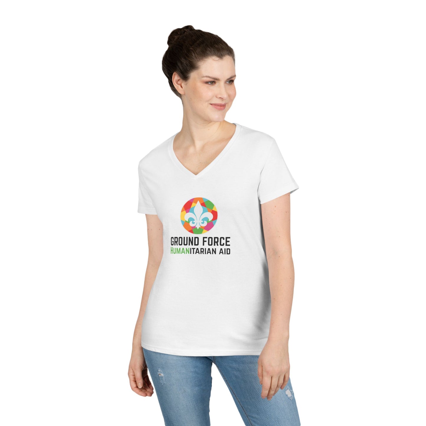 Ground Force Ladies' V-Neck T-Shirt