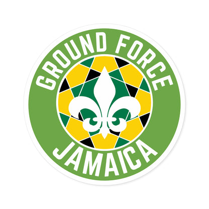 Ground Force Jamaica Circle Sticker