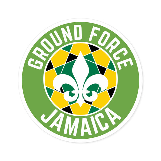Ground Force Jamaica Circle Sticker