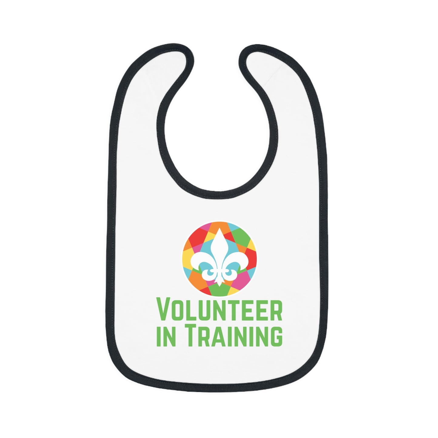 Baby Contrast Trim Jersey Bib