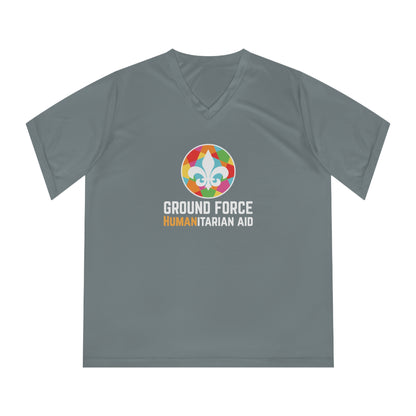 Ground Force Women's Performance V-Neck w/ UV Protection