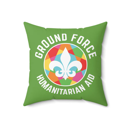 Ground Force Humanitarian Aid Decorative Square Pillow