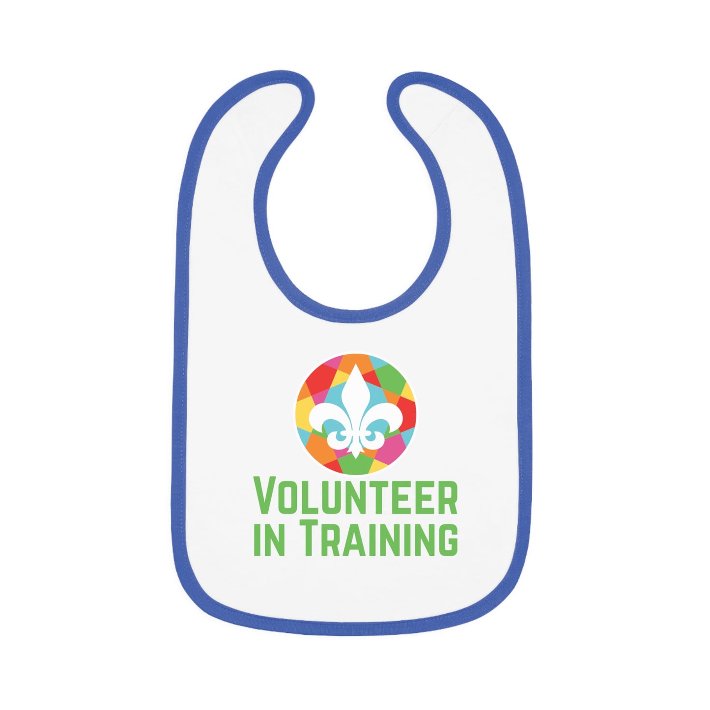 Baby Contrast Trim Jersey Bib