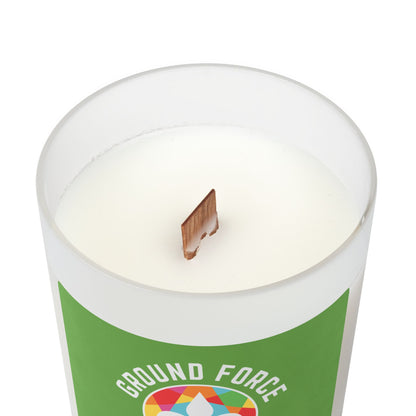Eco-Friendly Frosted Glass Candle with Wood Wick