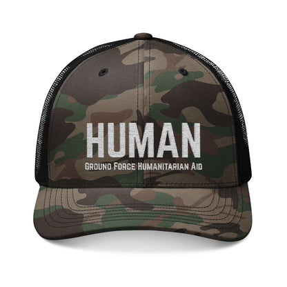 Embroidered Camouflage HUMAN Hat