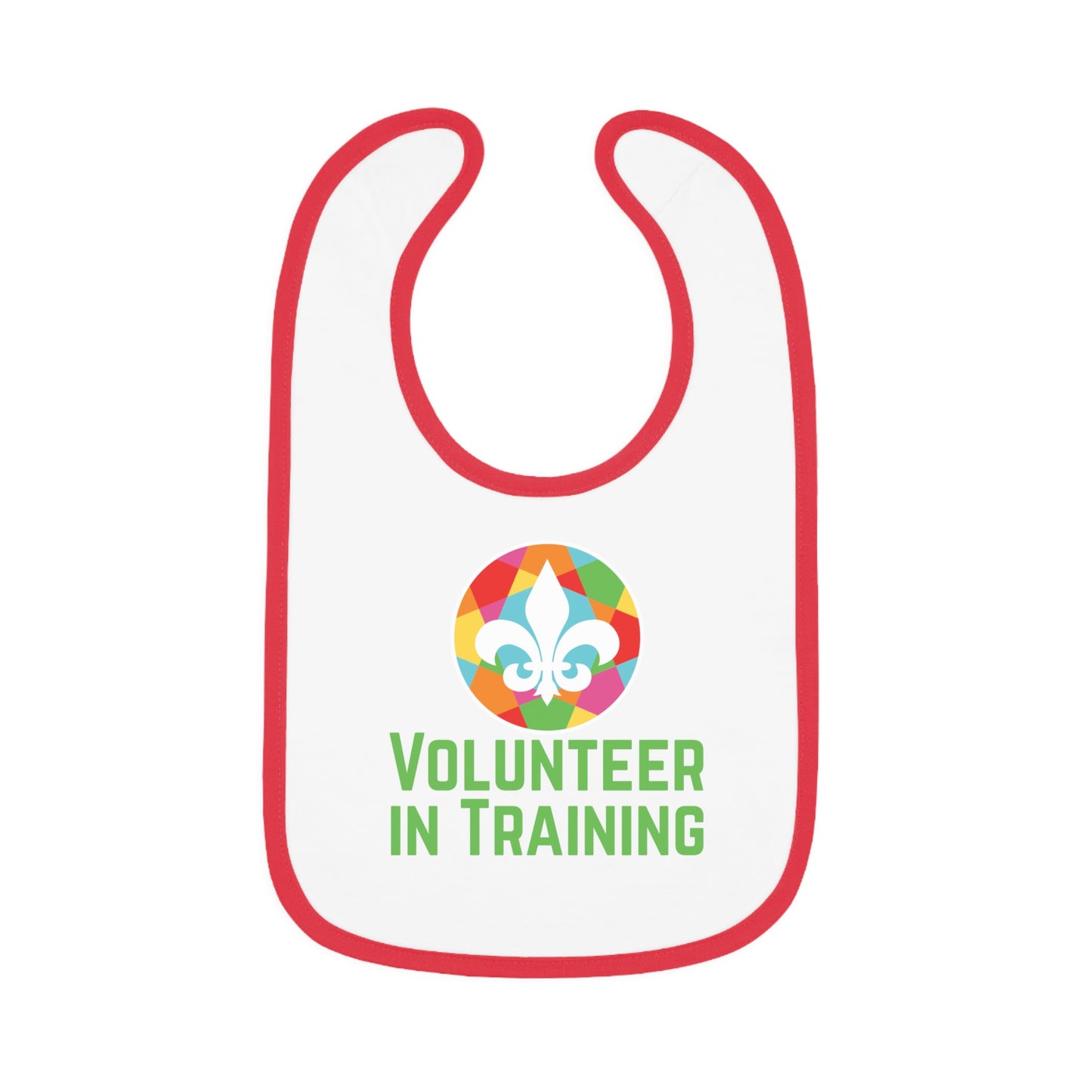 Baby Contrast Trim Jersey Bib