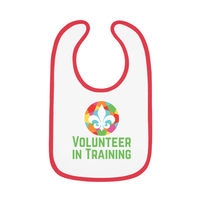 Baby Contrast Trim Jersey Bib