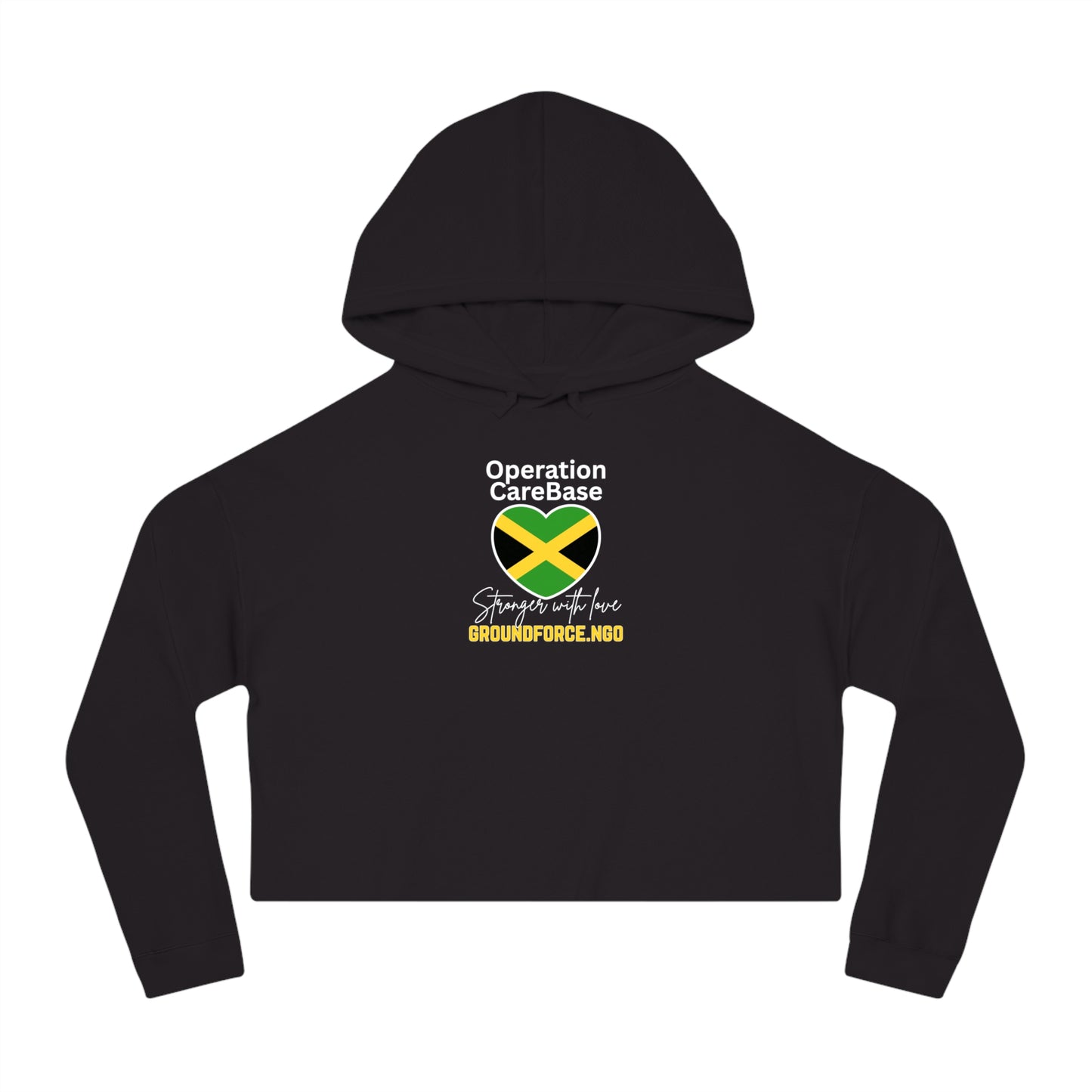 Operation CareBase Jamaica Women's Cropped Hoodie