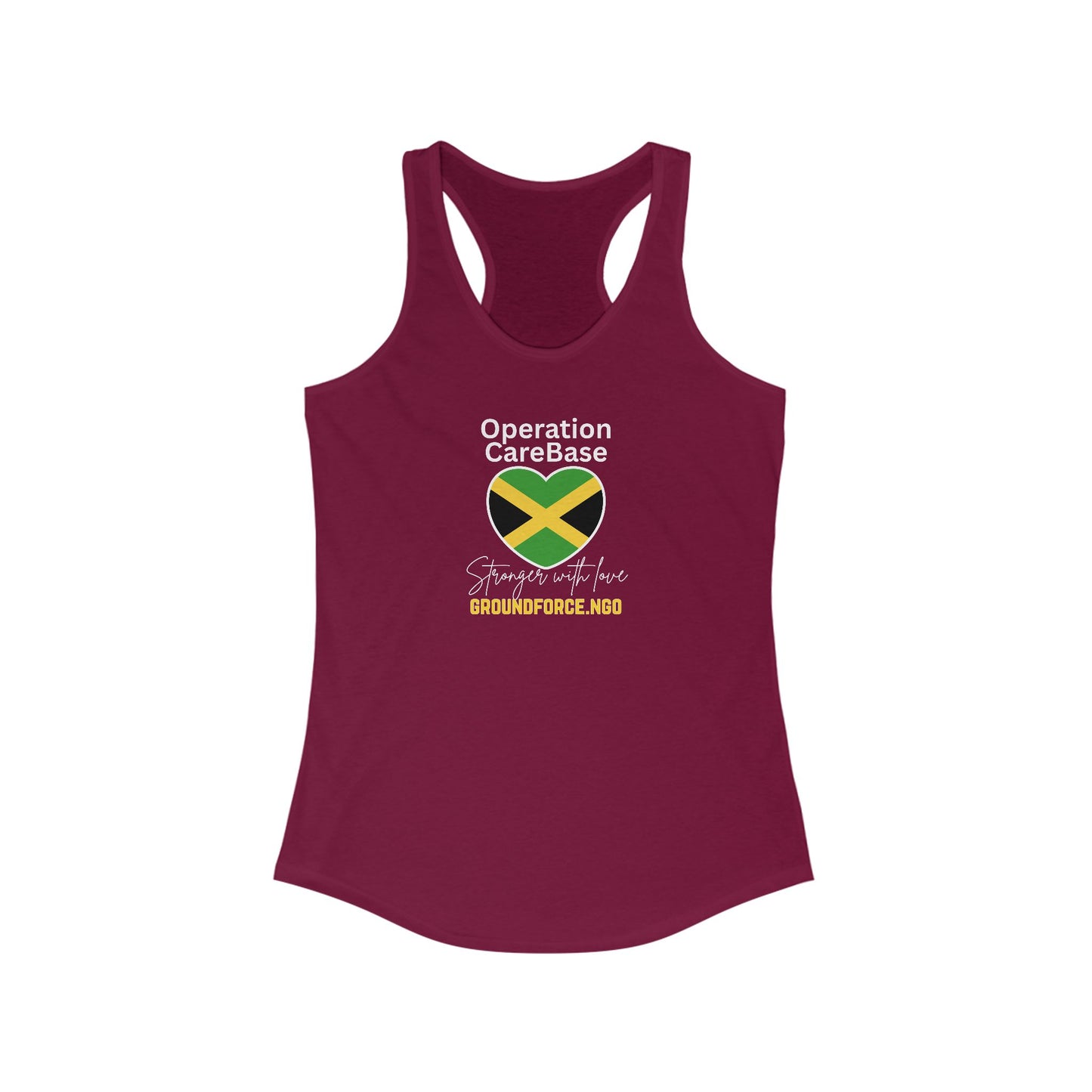 Women's Operation CareBase Jamaica Racerback Tank