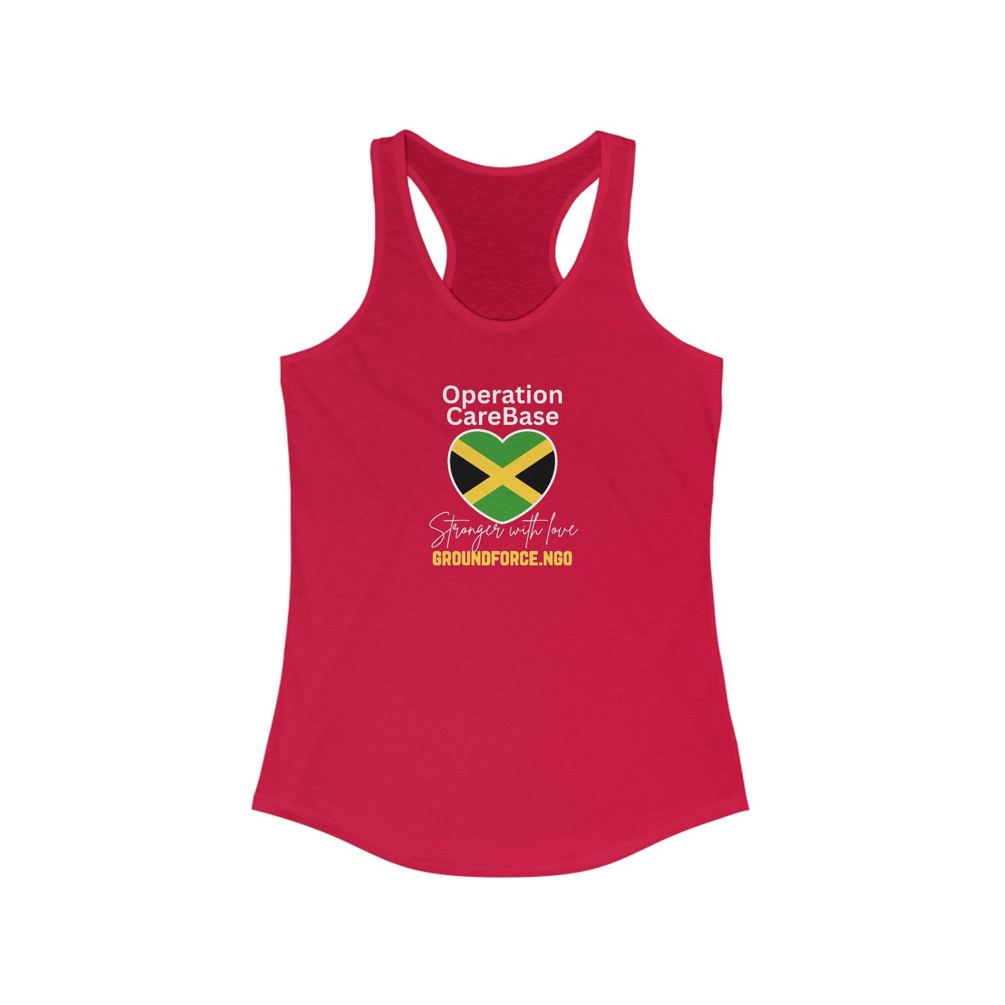 Women's Operation CareBase Jamaica Racerback Tank