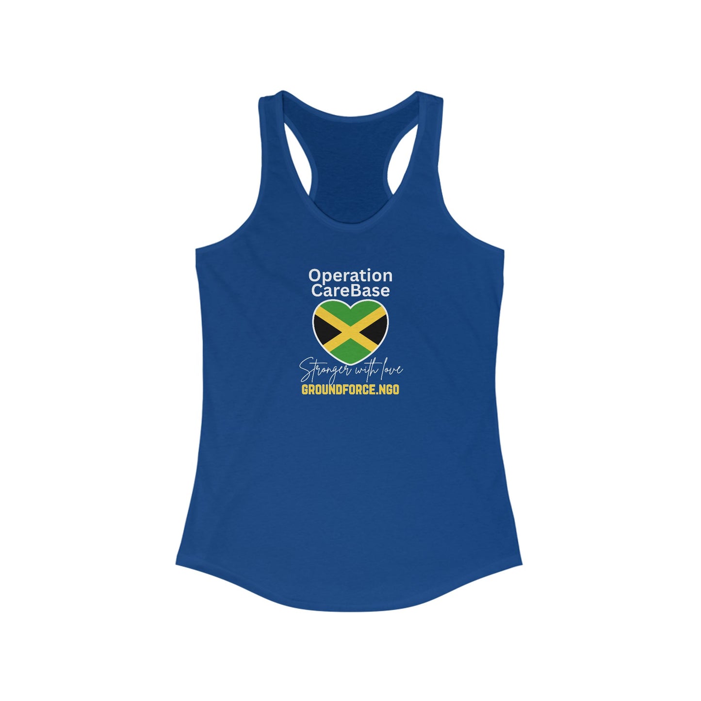 Women's Operation CareBase Jamaica Racerback Tank