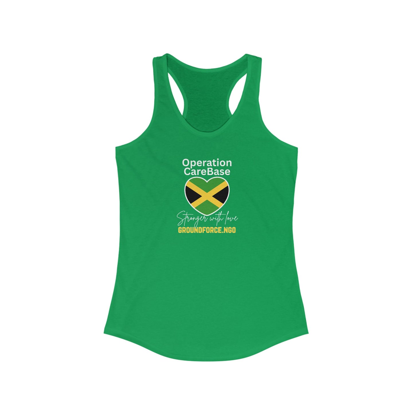 Women's Operation CareBase Jamaica Racerback Tank
