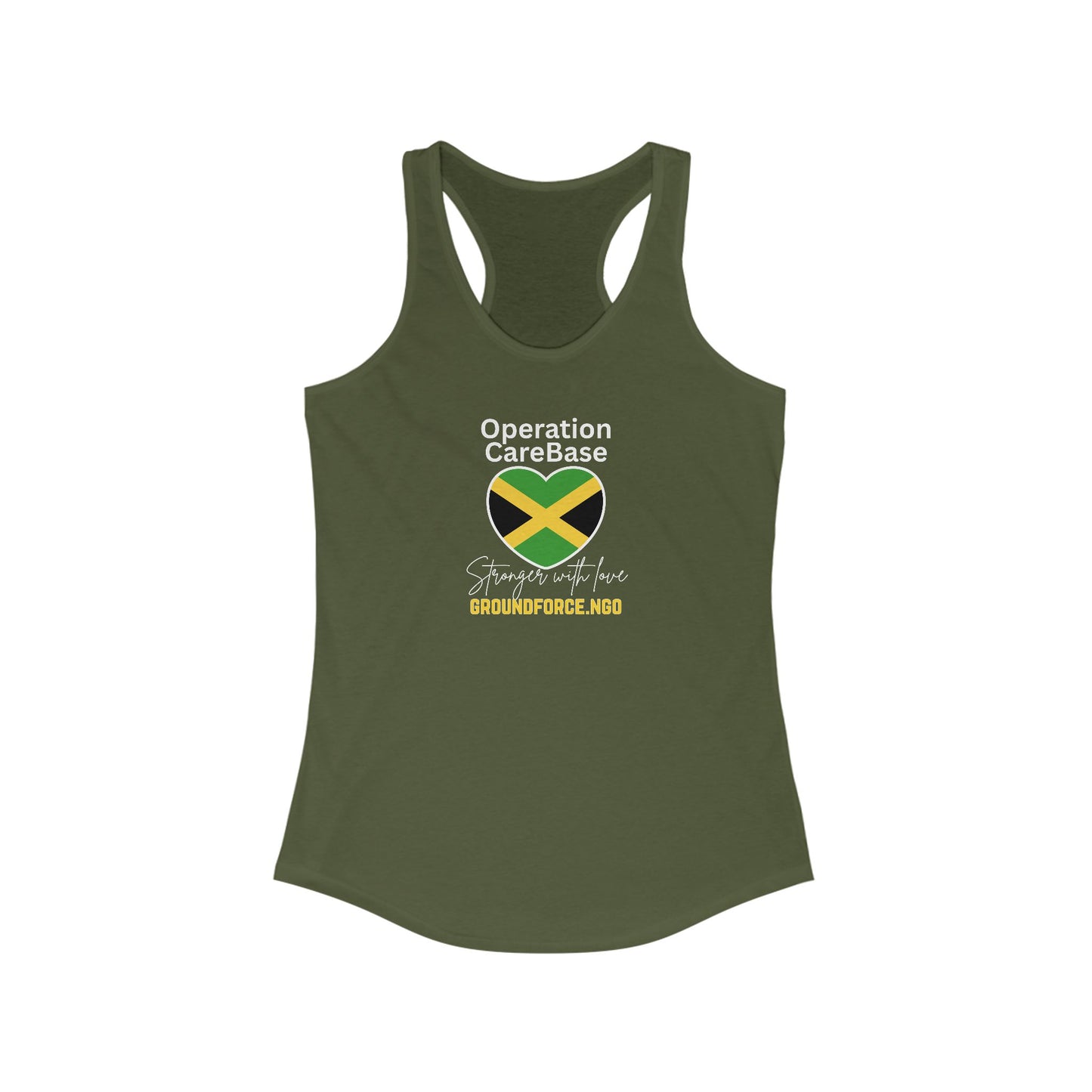 Women's Operation CareBase Jamaica Racerback Tank