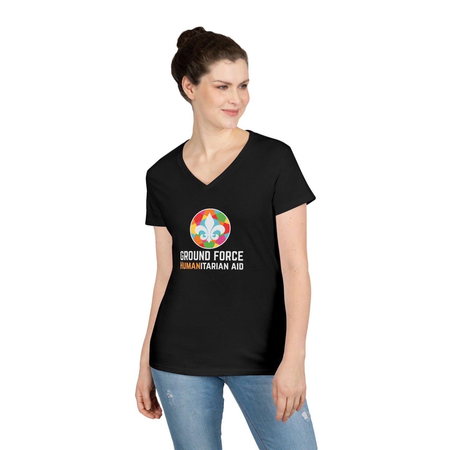 Ground Force Ladies' V-Neck T-Shirt