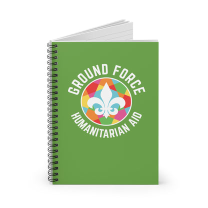 Colorful Ground Force Spiral Notebook for Inspiration and Organization