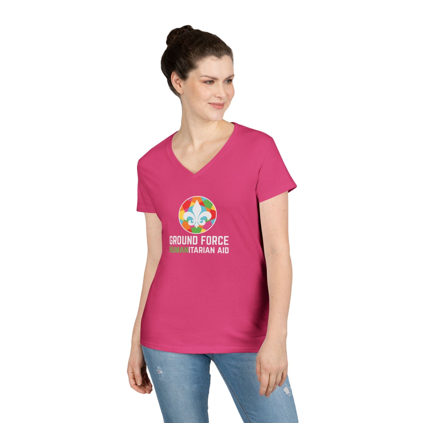 Ground Force Ladies' V-Neck T-Shirt