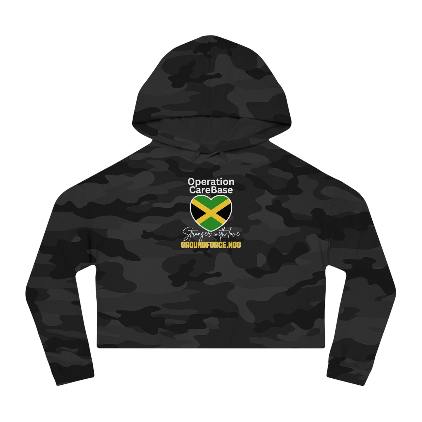Operation CareBase Jamaica Women's Cropped Hoodie