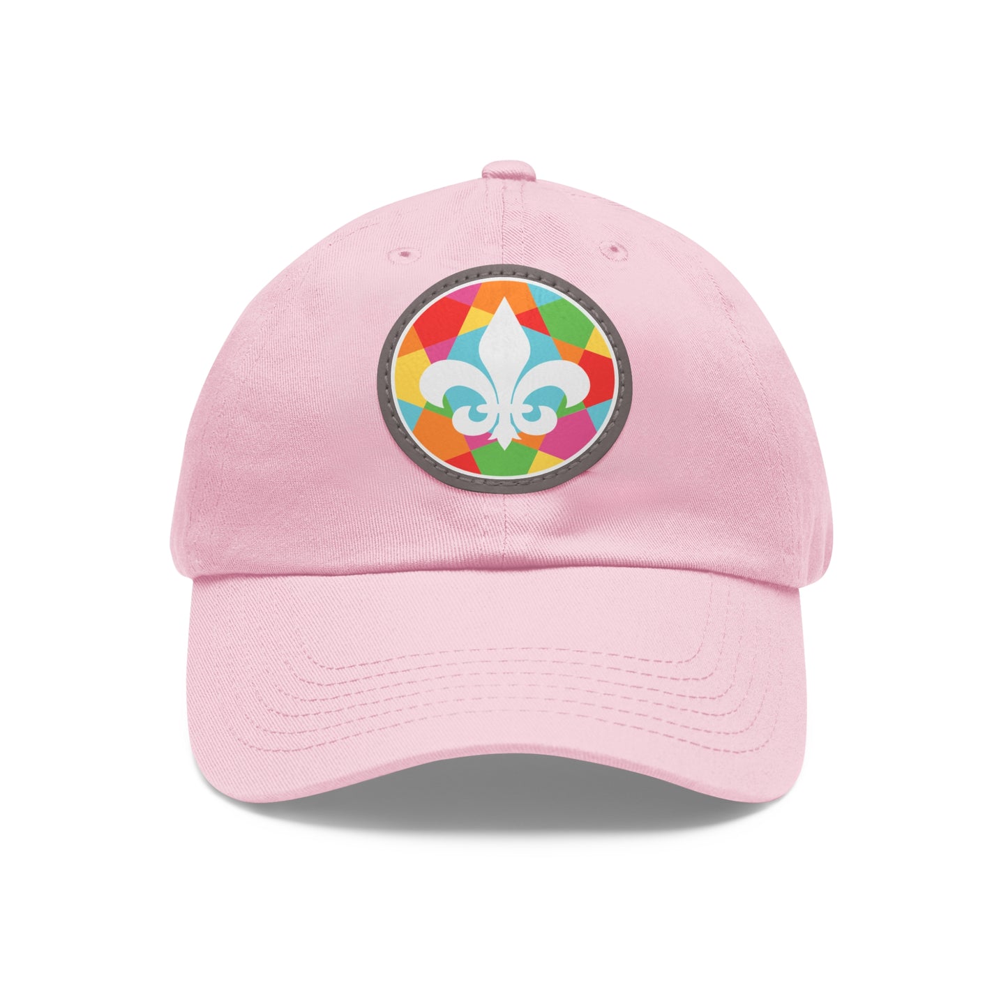 Fleur de Lis Leather Patch Hat