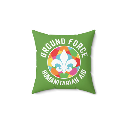 Ground Force Humanitarian Aid Decorative Square Pillow