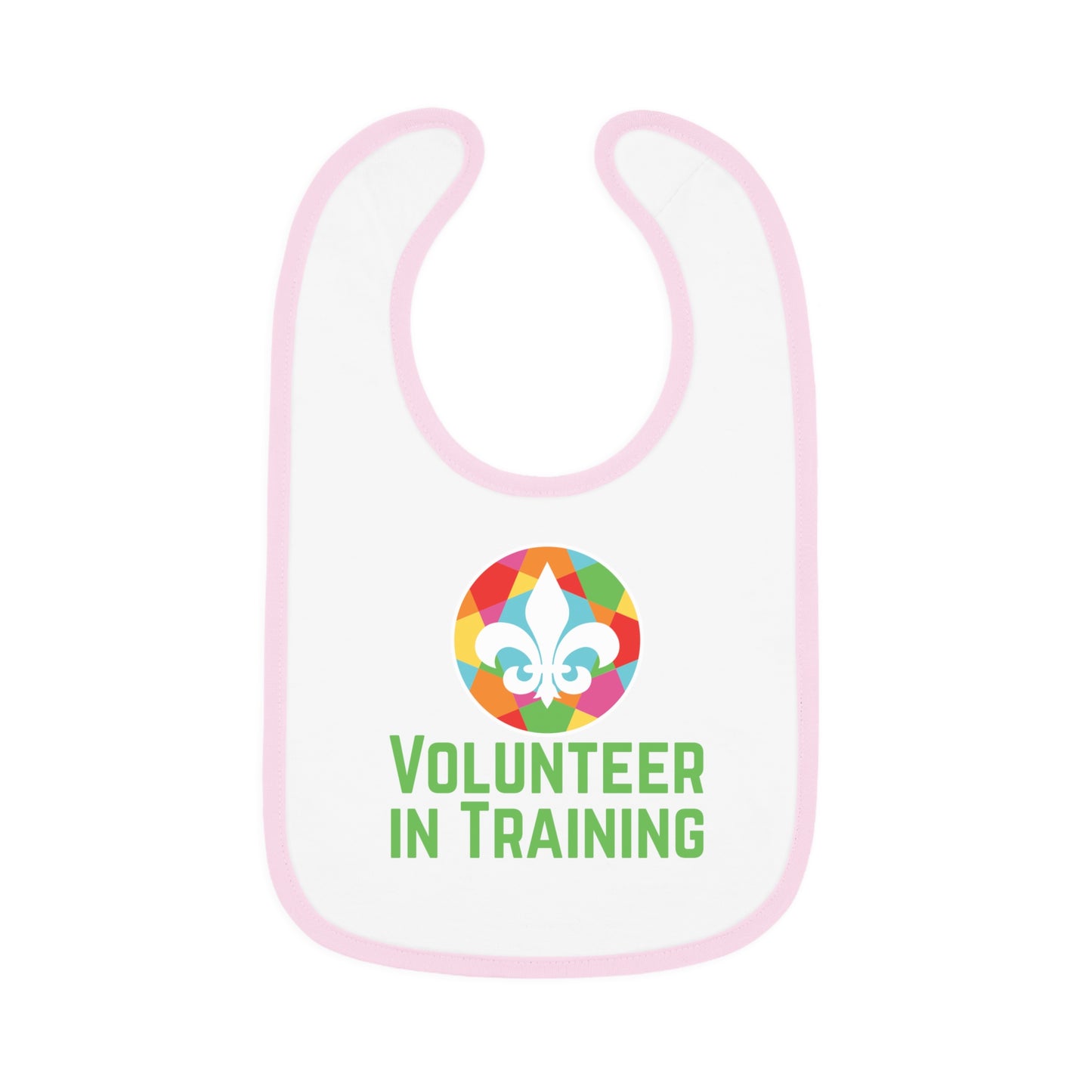 Baby Contrast Trim Jersey Bib