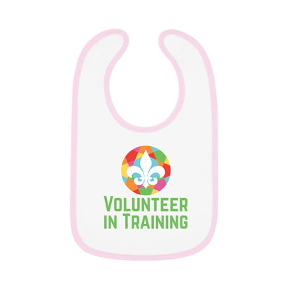 Baby Contrast Trim Jersey Bib