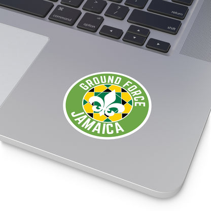 Ground Force Jamaica Circle Sticker