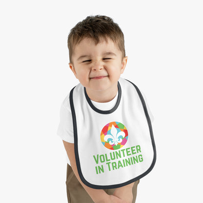 Baby Contrast Trim Jersey Bib